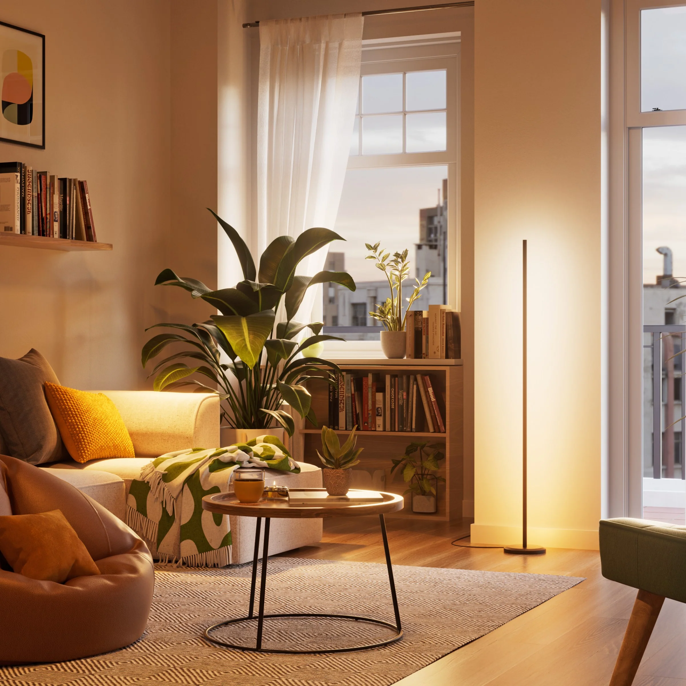Matter Smart Multicolor Floor Lamp (Black) - Image 3