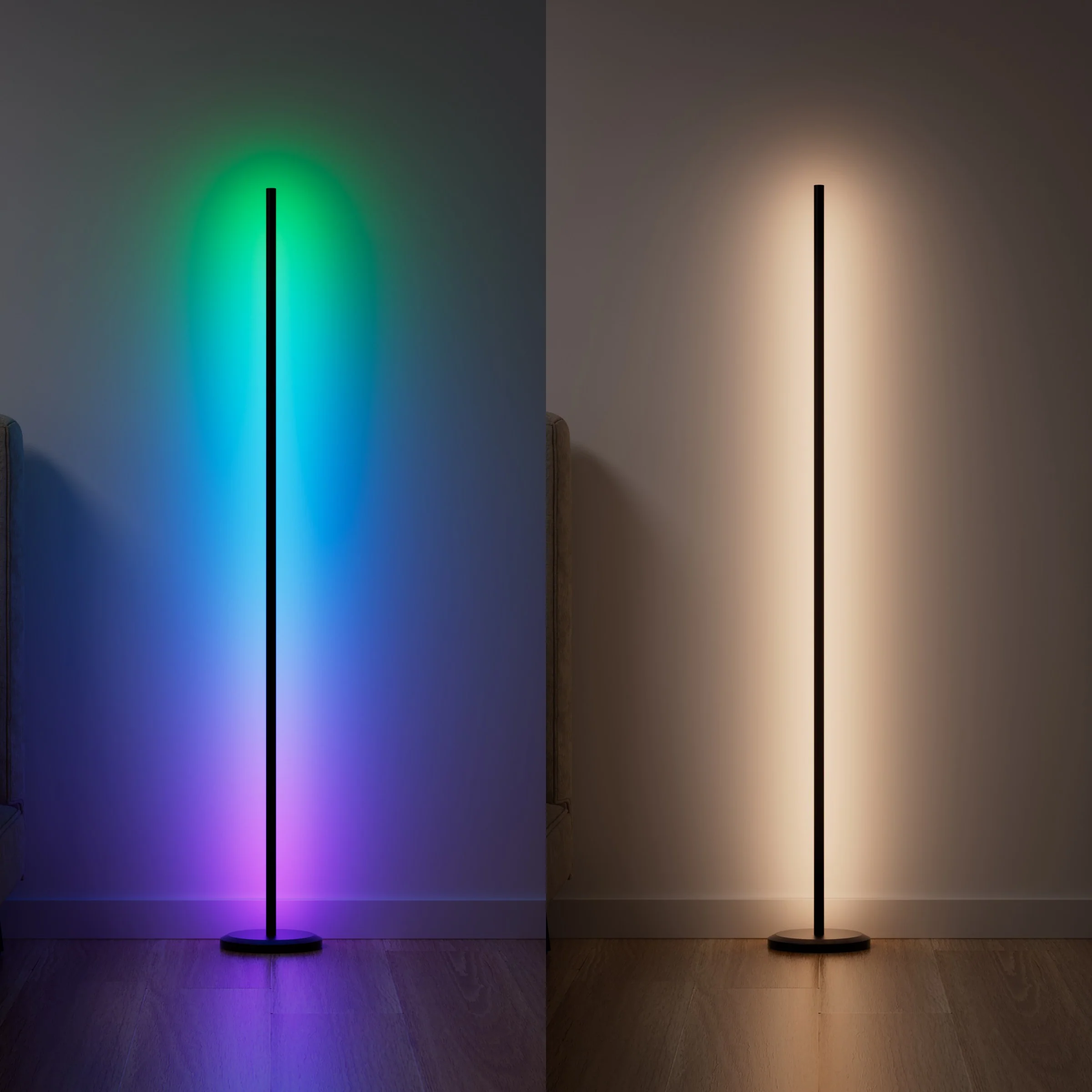 Matter Smart Multicolor Floor Lamp (Black) - Image 4