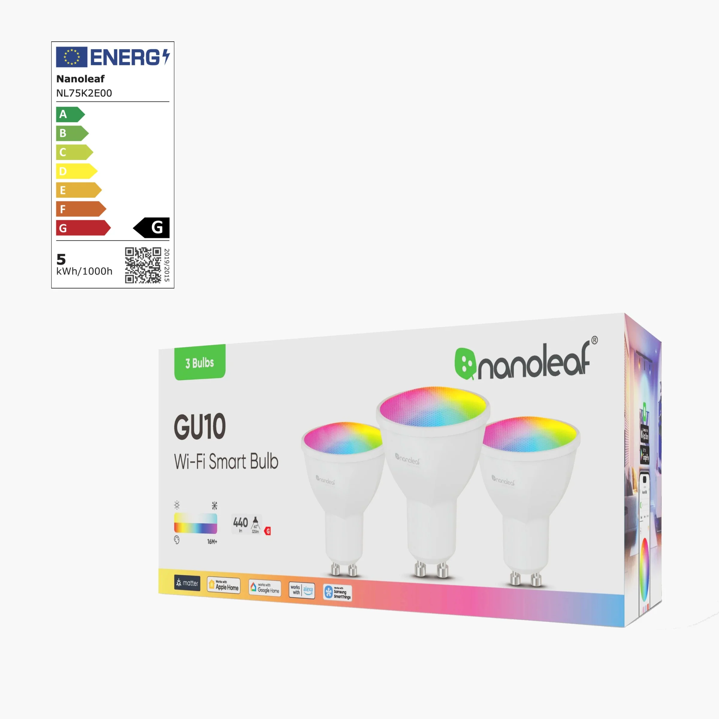 Matter Wi-Fi GU10 Smart Bulb (3 Pack) - Image 3
