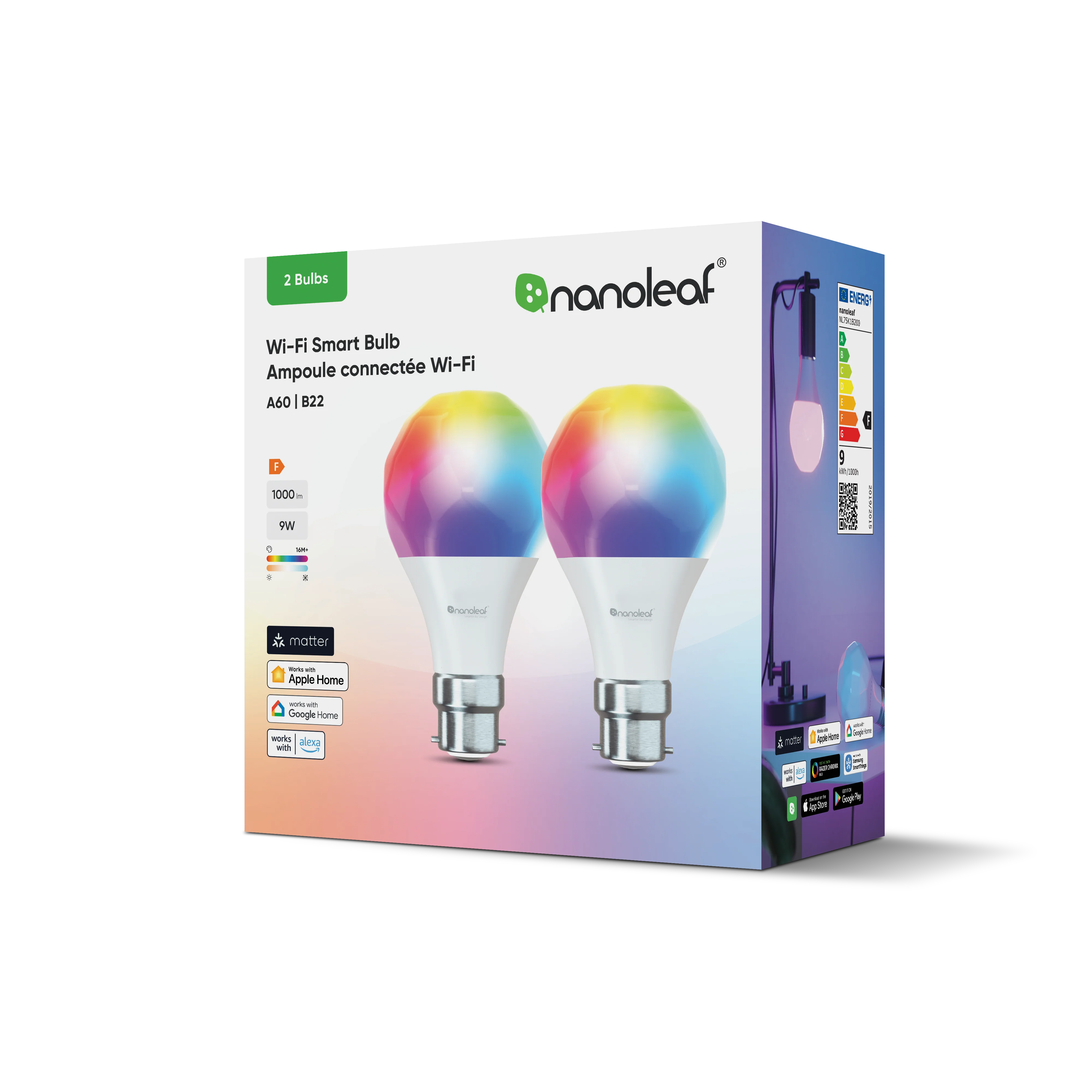 Matter Wi-Fi B22 Smart Bulb (2 Pack) - Image 5