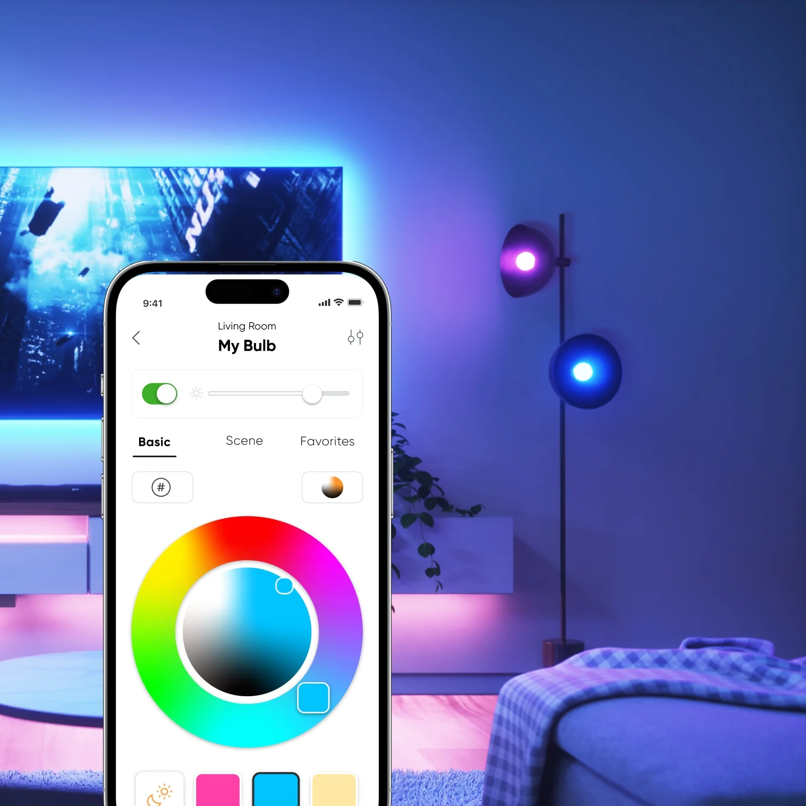 Matter Wi-Fi B22 Smart Bulb (2 Pack) - Image 3