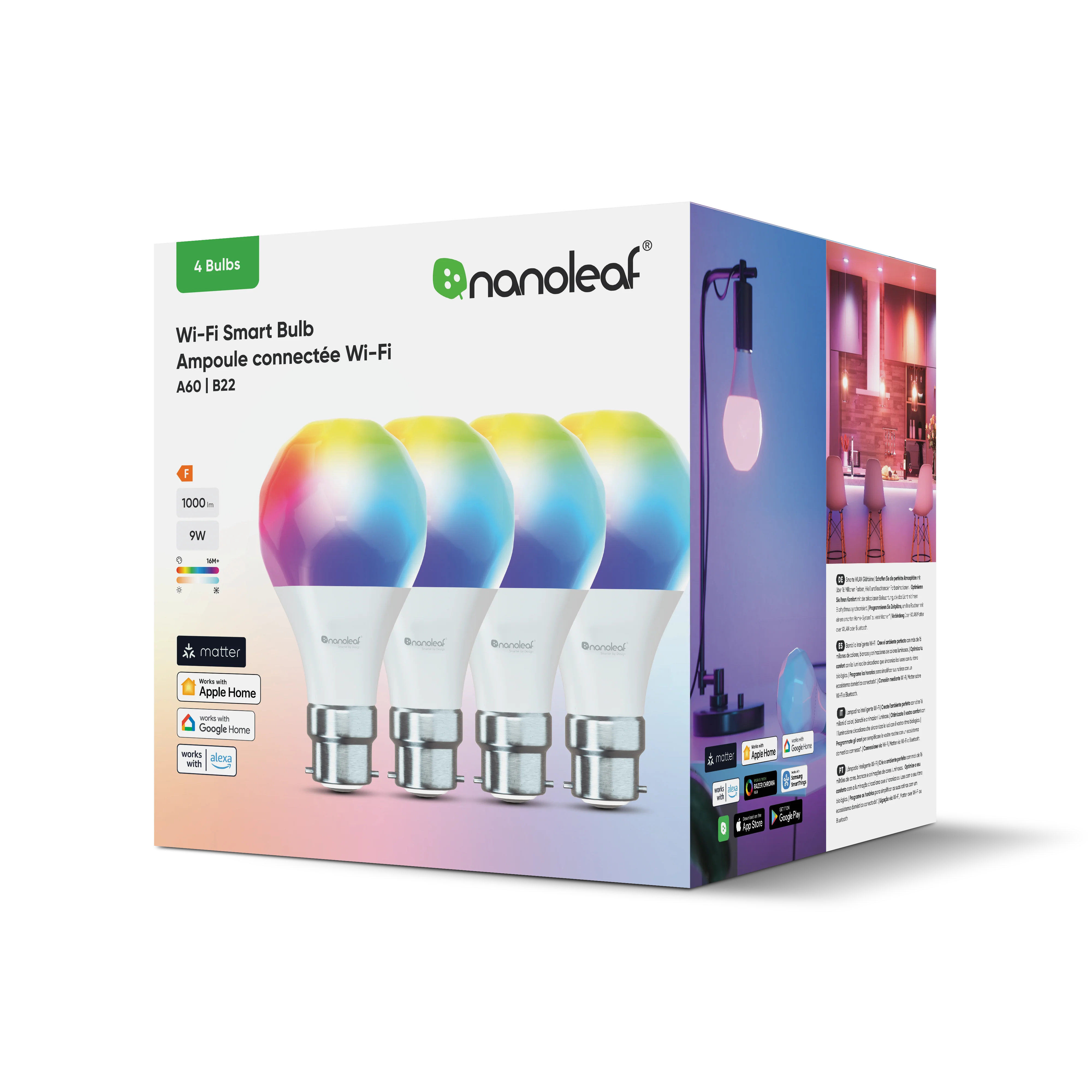 Matter Wi-Fi B22 Smart Bulb (4 Pack) - Image 6