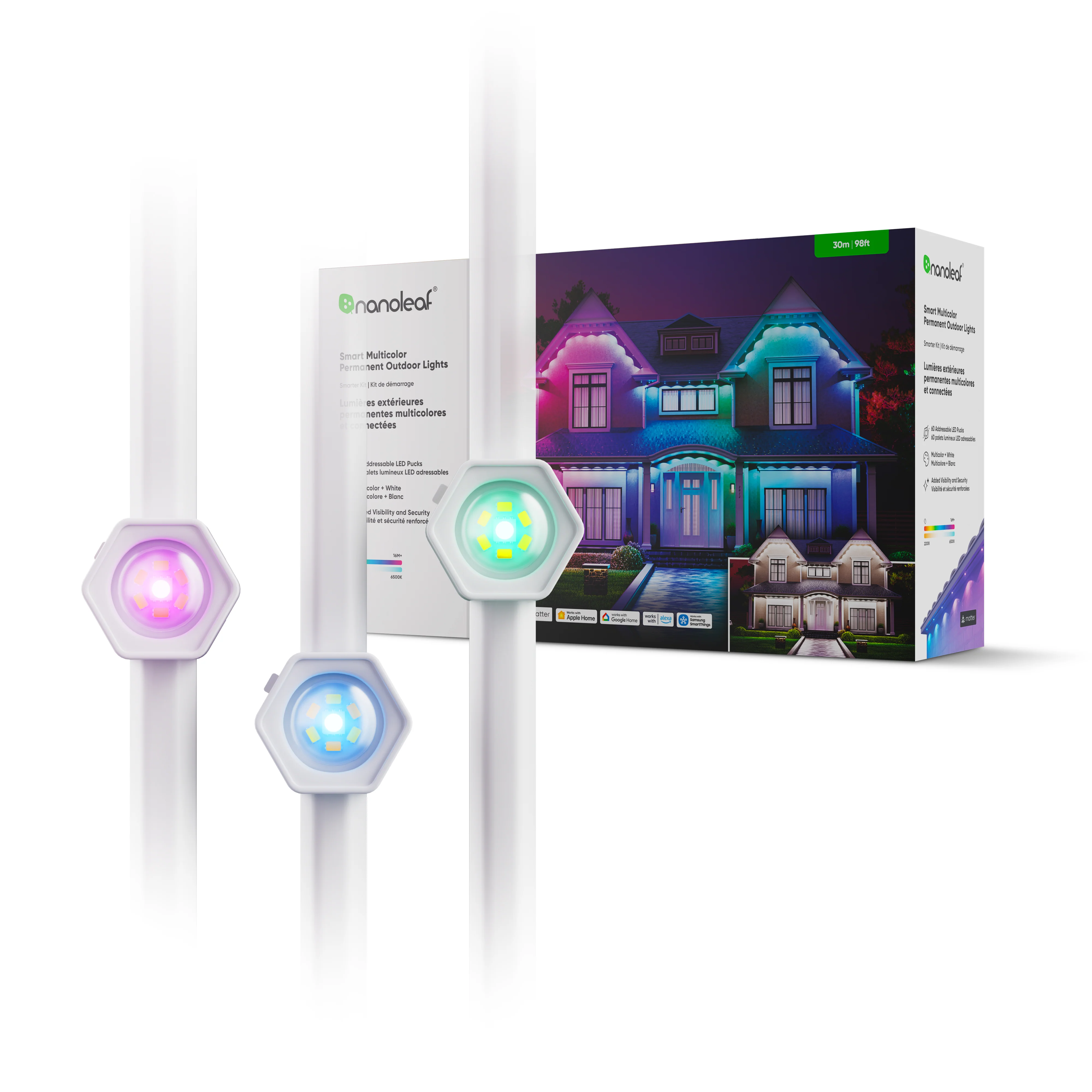 Matter Smart Multicolor Permanent Outdoor Lights Starter Kit - Image 6