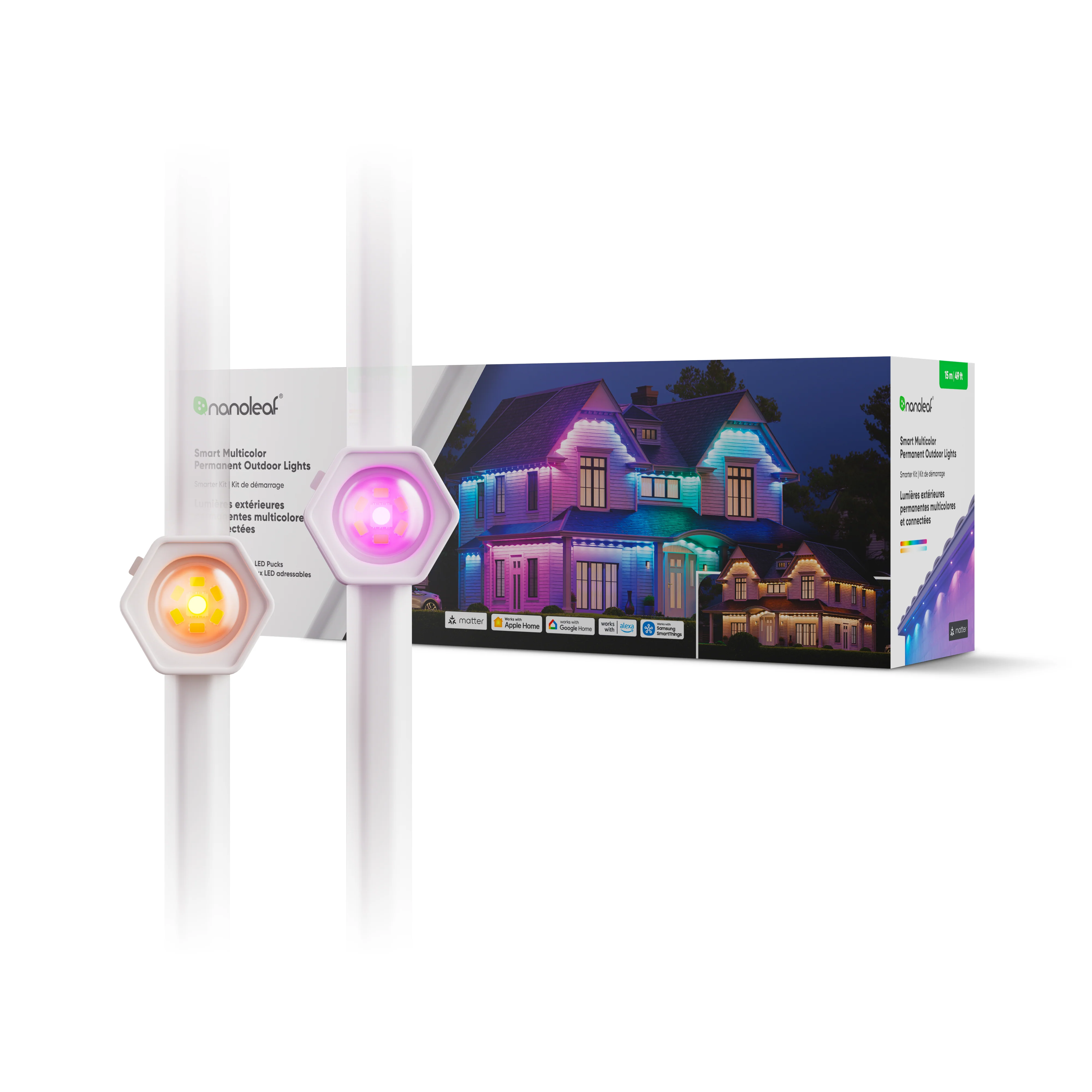 Matter Smart Multicolor Permanent Outdoor Lights Starter Kit - Image 7