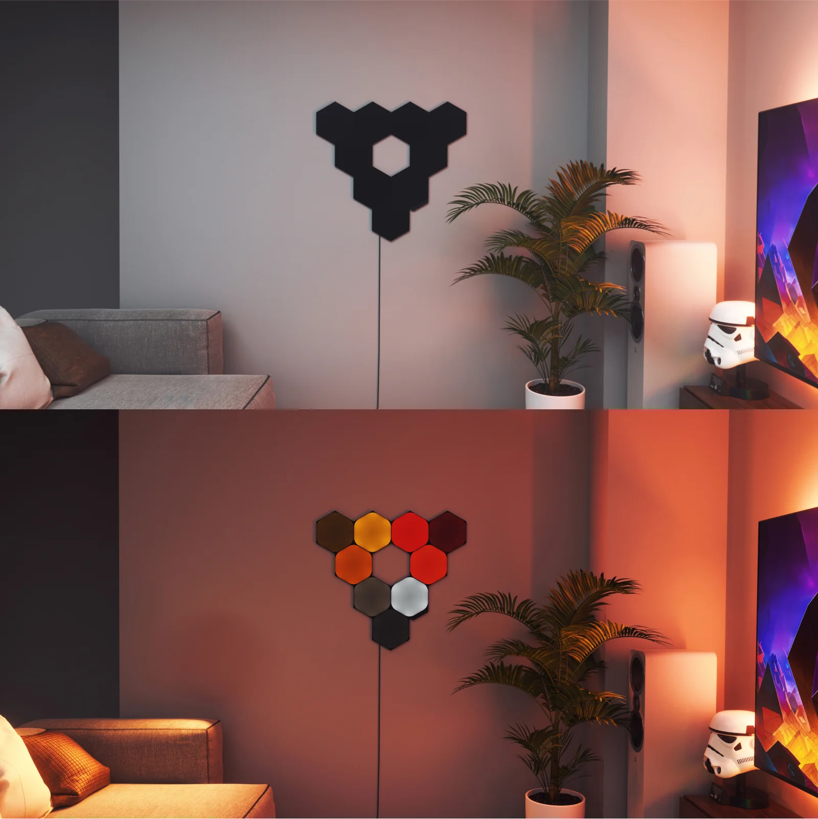 Shapes Limited Edition Ultra Black Hexagons Starter Kit (12 panels) - Image 3