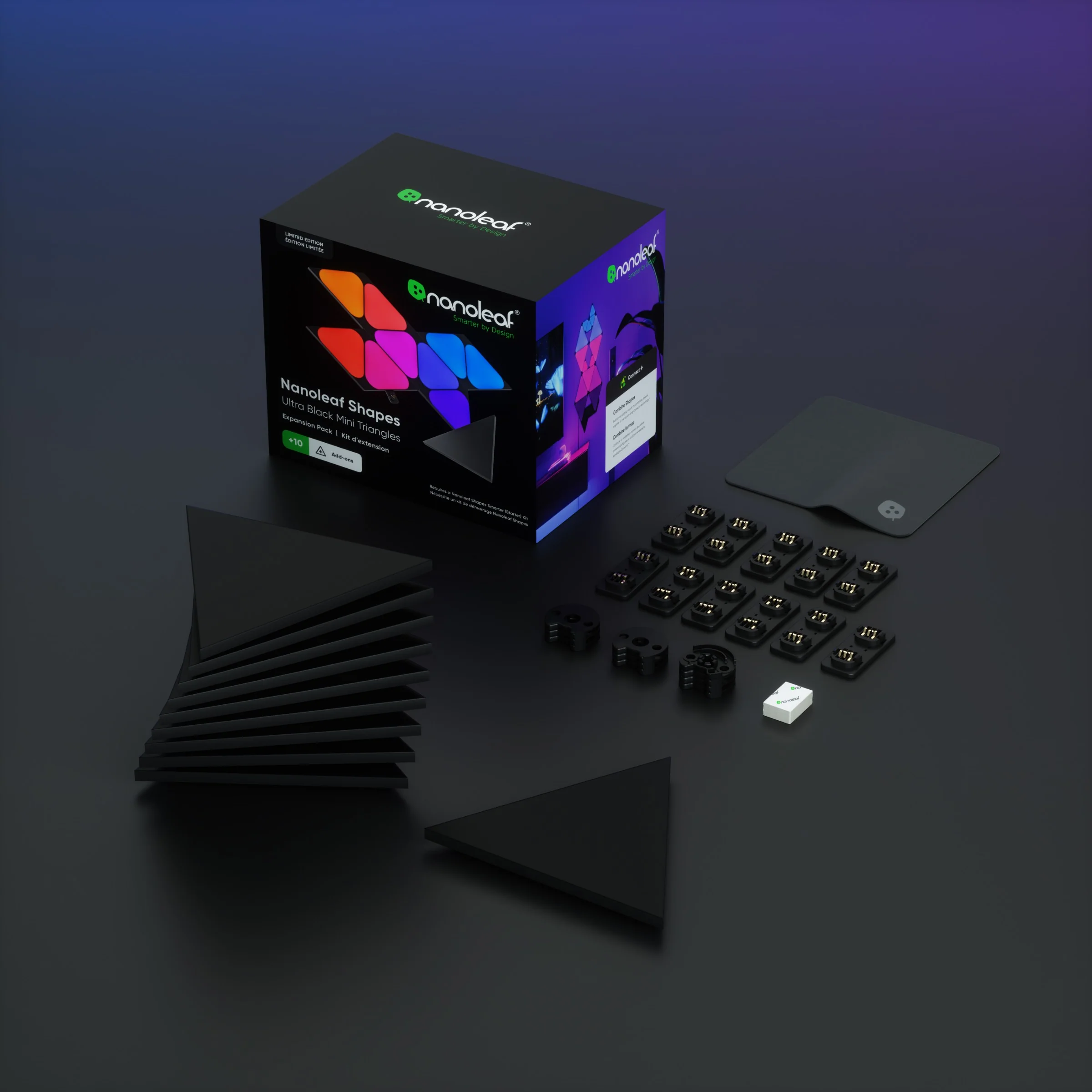 Ultra Black Mini Triangles Expansion Pack (10 Panels) - Image 3